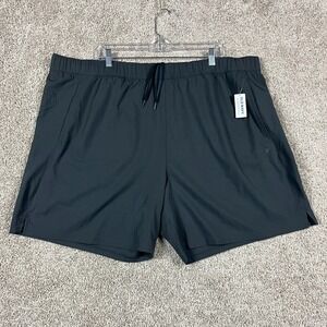Old Navy Active Womens Shorts Size XXXL 3XL Black 8" Inseam Quick Dry Drawstring
